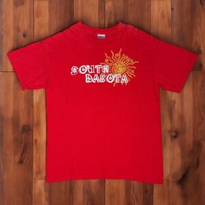 Vintage Y2K South Dakota‎ Graphic T-Shirt Adult Medium
